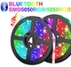 Світлодіодна стрічка LED SMD 5050 RGB Голосова і музична синхронізація управління + Bluetooth APP Control led (повний комплект: контролер - пульт управління - блок живлення - розумна стрічка 5м.) - зображення 1