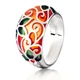 Срібне кільце з емаллю P002571.1 - зображення 1