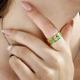 Серебряное кольцо с эмалью P002553.1 - изображение 8