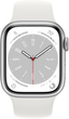 Смарт-годинник Apple Watch Series 8 GPS + Cellular 41mm Silver Aluminium Case with White Sport Band (MP4A3) - зображення 2