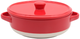 Форма для запікання МВМ MY HOME кругла із кришкою біло-червона (KP-45 M WHITE/RED) - зображення 1