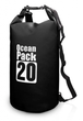Водонепроникна сумка рюкзак гермомешок з шлейкой на плече Ocean Pack 20 л Black (HbP5821519) - зображення 4