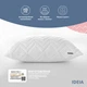 Подушка для сна 70х70 см NORDIC COMFORT+ IDEIA антиаллергенная холлофайбер чехол с молнией белая - изображение 3