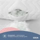 Подушка для сна 70х70 см NORDIC COMFORT+ IDEIA антиаллергенная холлофайбер чехол с молнией белая - изображение 5