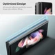 Захисне скло Spigen для Samsung Galaxy Z Fold 3 Glass Full Coverage Hinge Film Black (AGL03732) - зображення 2