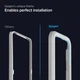 Защитное стекло Spigen Screen Protector EZ FIT Tempered Glass ALM FC (2pack) для iPhone 12 mini Black (AGL01812) - изображение 3