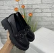 Стильні лофери із натуральної шкіри чорні 36 (23 см) - зображення 7