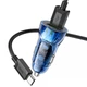 Адаптер автомобильный Hoco Type-C cable Transparent Discovery Edition dual port Z47 |2USB, QC, 3A| - изображение 3