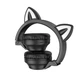 Бездротові накладні навушники BOROFONE BO18 Cat ear BT headphones Black (6974443384949) - изображение 2