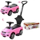 Дитяча Каталка Толокар для малюків Bambi Racer M 3503B-8 BMW Рожевий музика, звукові та світлові ефекти, багажник під сидінням, батьківська ручка, підставка для ніжок, пластикові колеса - зображення 4