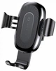 Автомобильный держатель с беспроводной зарядкой BASEUS Gravity with wireless charger |10w, QC| black - изображение 1