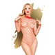 Боді Penthouse Scandalous S/L Red, велика сітка, високий комір, довгі рукави - зображення 1
