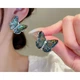 Серьги бабочки "Chameleon Butterfly", серебро - изображение 2