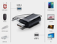 Адаптер перехідник OTG USB 3.0 Type-C Black - изображение 2