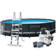 Каркасный бассейн Intex 26330 Ultra Frame 549х132 см с песочным насосом, тентом, подстилкой и лестницей Серый - изображение 1