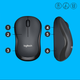 Mysz Logitech M220 Silent Wireless Czarna (910-004878) - obraz 5