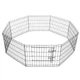 Клітка манеж для собак та інших тварин Springos Puppy run dog cage 160 x 47 см складаний металевий переносний вольєр для квартири та вулиці - зображення 1