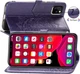 Чехол Vintage для Iphone 13 Pro Max книжка кожа PU с визитницей фиолетовый - изображение 4