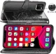 Чехол Vintage для Iphone 13 Pro Max книжка кожа PU с визитницей черный - изображение 4