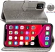 Чехол Vintage для Iphone 13 Pro Max книжка кожа PU с визитницей серый - изображение 4