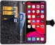 Чехол Vintage для Iphone 13 Pro Max книжка кожа PU с визитницей черный - изображение 3