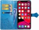 Чехол Vintage для Iphone 13 Pro Max книжка кожа PU с визитницей голубой - изображение 3