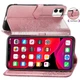 Чехол Vintage для Iphone 11 книжка кожа PU с визитницей розовый - изображение 5