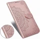 Чехол Vintage для Iphone 12 Pro книжка кожа PU с визитницей розовый - изображение 7