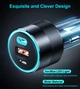 Автомобильное зарядное устройство CHOETECH TC0011-BK 2 USB QC3.0/PD/PPS - изображение 6