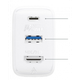 Сетевое зарядное устройство для быстрой зарядки ACEFAST A17 65W (HDMI/Type-C/USB) GaN Multi-function HUB Charger Set White - изображение 3