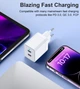 Сетевое зарядное устройство CHOETECH Q5006-EU-WH 2 USB-C 40 Вт PD/QC/PPS - изображение 9