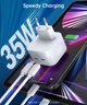 Сетевое зарядное устройство CHOETECH Q5008-EU-WH 2 USB-С 35 Вт PD/QC - изображение 4