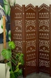Ширма Perfecto1029 резная декоративная коричневая 175х135 - изображение 1