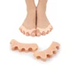Силіконовий міжпальцевий коректор роздільник пальців Hallux Valgus Beige - изображение 2