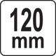 Полотно по дереву до шаблевої пили HCS YATO: кривий різ, 120x 23,7 мм, t=1,2мм, 12 зубів/1" (YT-33972) - зображення 6