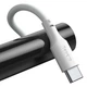 Кабель Baseus Simple Wisdom USB-type-c 5A/1,5м білий - зображення 2