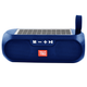 Портативна колонка TG182, Bluetooth, радіо, Power Bank, speakerphone, сонячна панель, синій - зображення 3