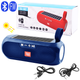 Портативна колонка TG182, Bluetooth, радіо, Power Bank, speakerphone, сонячна панель, синій - зображення 4