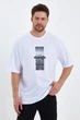 Футболка оверсайз с принтом Trend Collection 2104 Белый XL - изображение 7