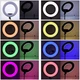 Кільцева LED-лампа діаметром 33 см RGB MJ, штативом 2 метри лампа для селфі - зображення 5