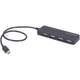 Концентратор Gembird USB-C 4 ports USB 2.0 (UHB-CM-U2P4-01) black - изображение 1