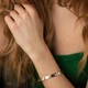 Жесткий браслет "Love" с бриллиантами (желтое золото) 523453121 19 Онікс 19 - изображение 4