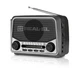 Радиоприемник портативный REAL-EL X525 Grey с фонариком - изображение 3