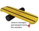 Балансборд SwaeyBoard Жовтий 10 см валик - зображення 1