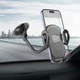 Автомобильный держатель автодержатель HOCO H10 General car holder windshield Black (6931474791580) - изображение 7