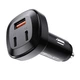 Автомобільний зарядний пристрій зі швидкою зарядкою ACEFAST B3 66W(USB-C+USB-C+USB-A) три роз'єми AFB3B - зображення 2
