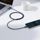 Кабель Baseus Crystal Shine Series Fast Charging Data Cable USB to iPhone 2.4A 1.2m Black - изображение 5