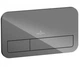 Клавіша змиву Villeroy and Boch 922400RA M200 Glossy Grey - зображення 1