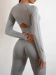 Жіночий костюм для фітнесу Whatiwear з утяжкою та ефектом Push Up (Пуш Ап) сірий S (1350-gray-S) - зображення 2