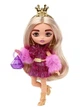 Лялька Барбі Mattel Екстра Мініс Модниця в блискучому платті Barbie Extra Minis 8 HJK67 - зображення 1